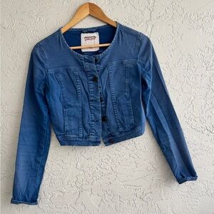 Gloria Jeans Blue Denim Jacket - Button Front XS